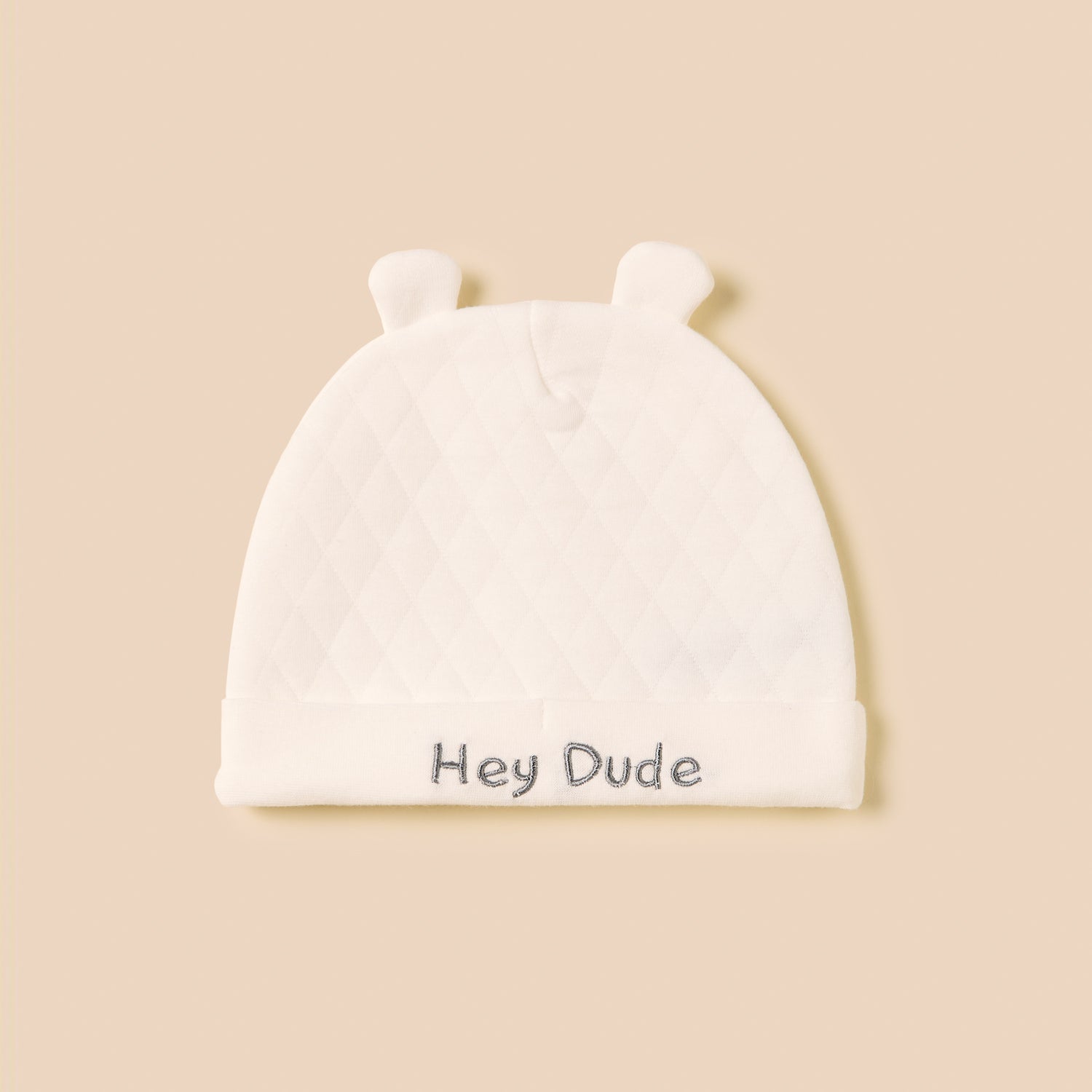 Bear Textured Velour Sleepsuit with Beanie Cap