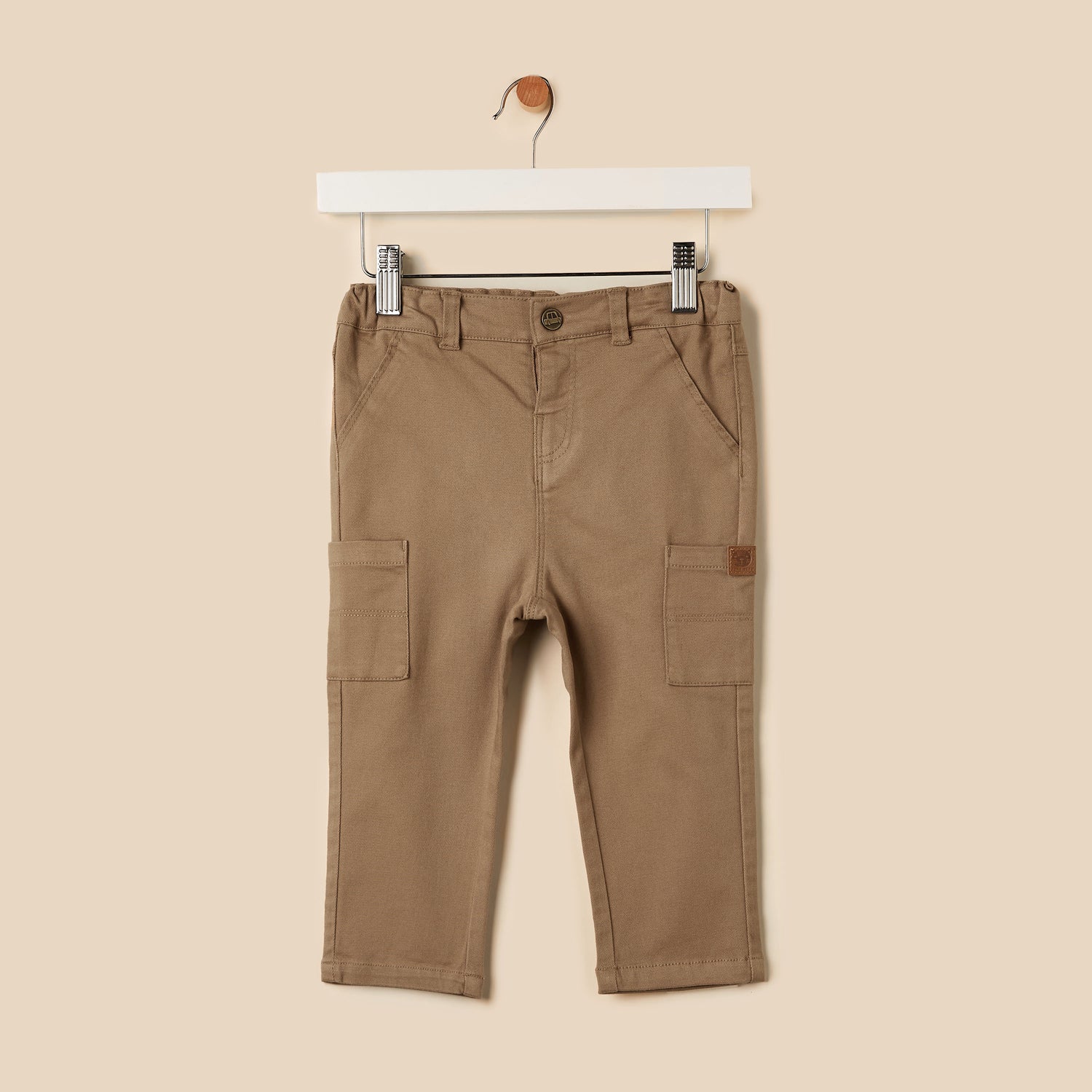 Plain Cargo Pants - Brown