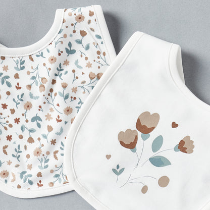 Pack of 2 - Floral Print Bib