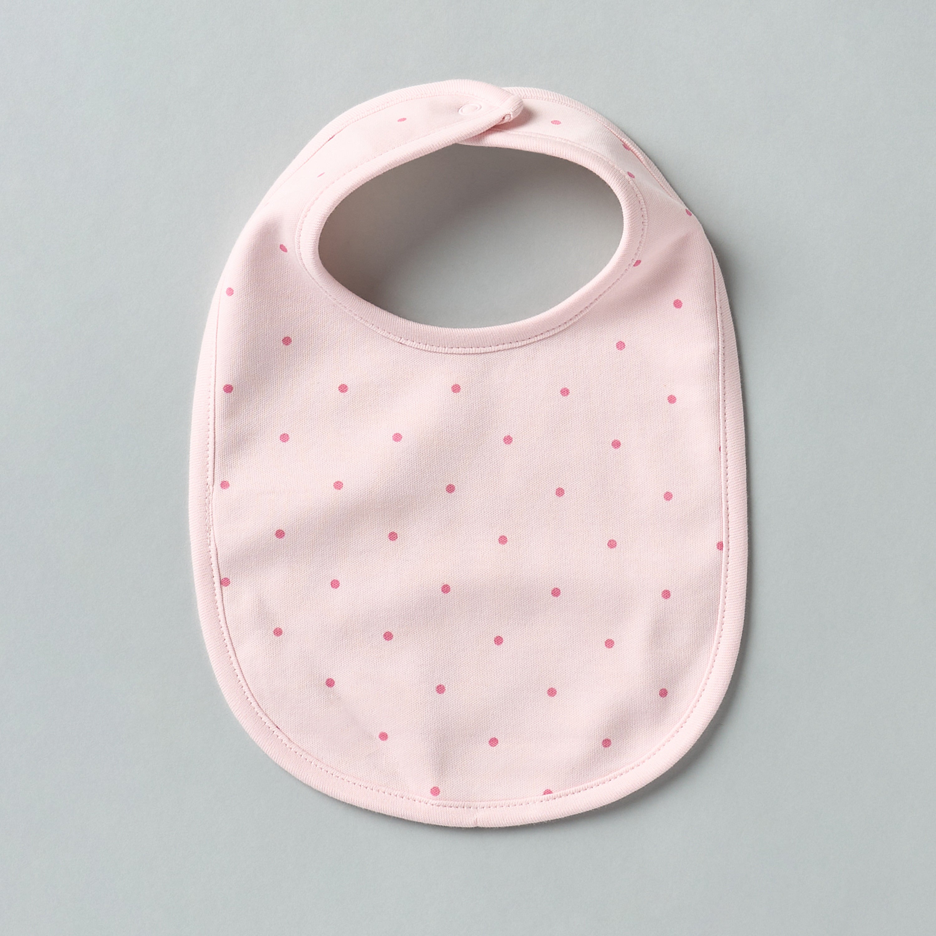 Pack of 2 - Printed Bib with Snap Button Closure