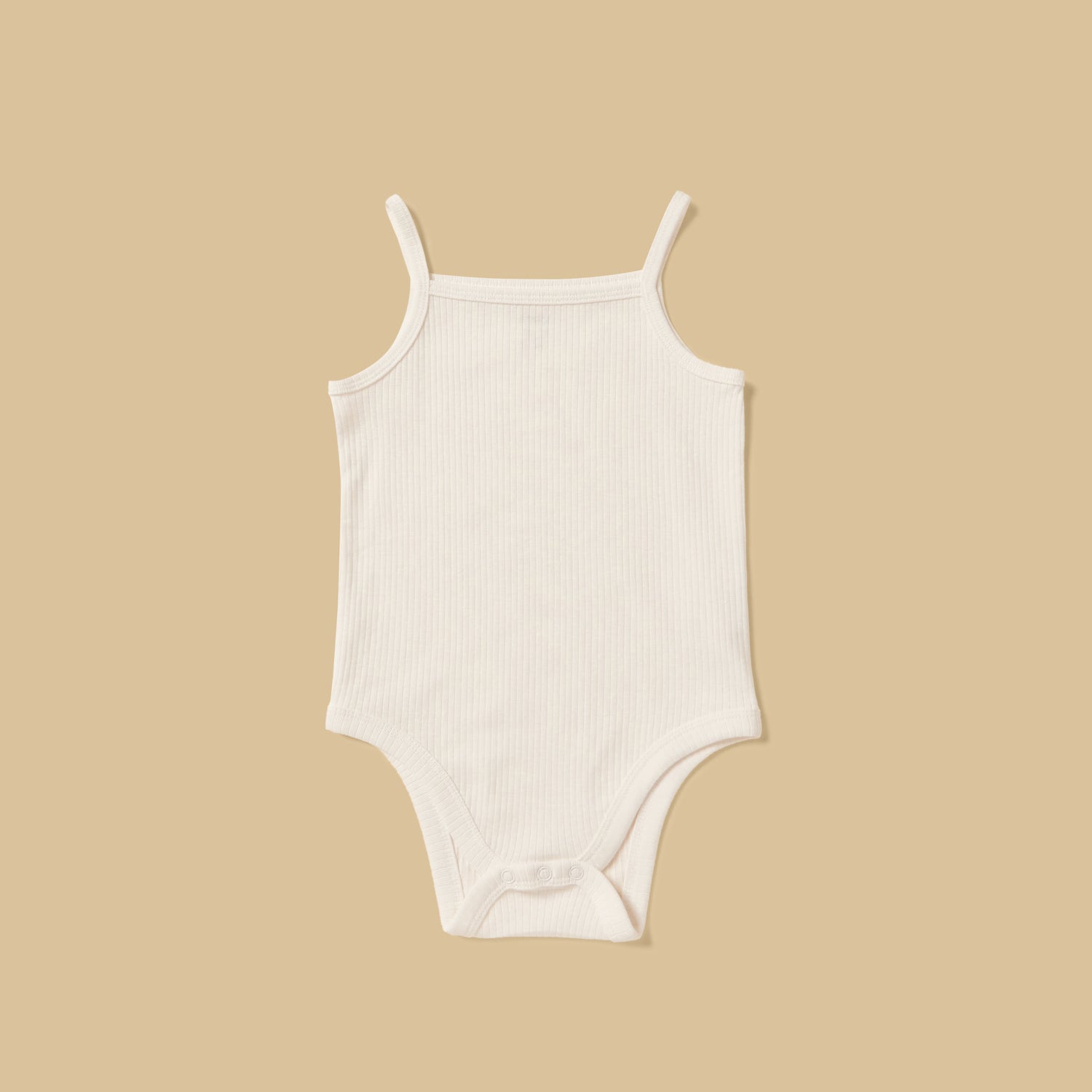 Pack of 3 - Ribbed Cotton Strappy Bodysuit
