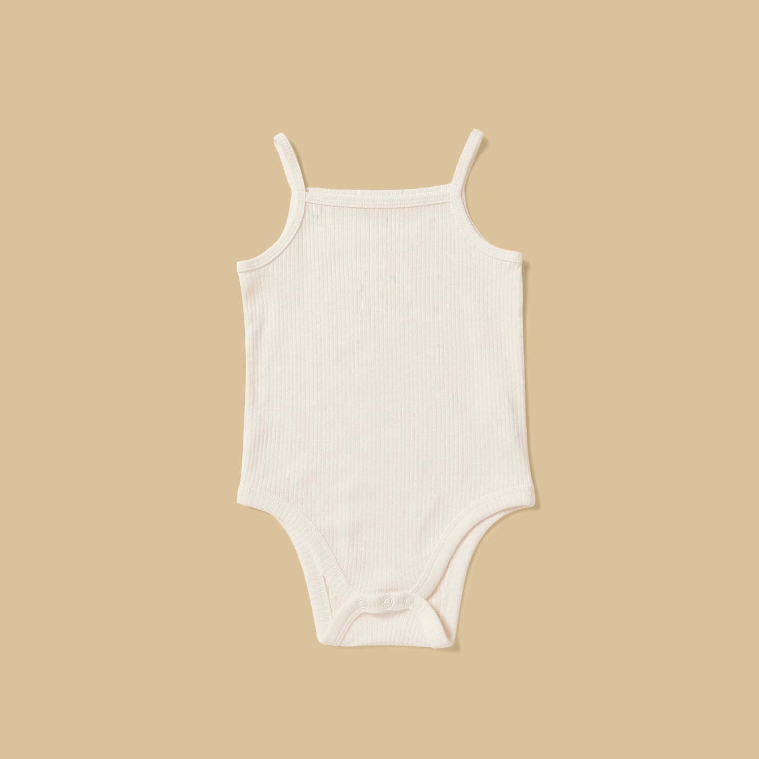 Pack of 3 - Ribbed Cotton Strappy Bodysuit