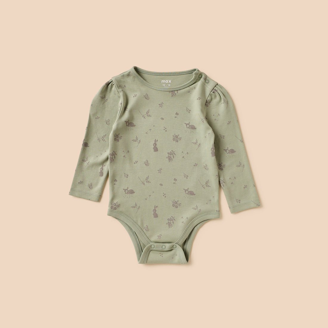 Pack of 3 - Botanical Print Bodysuit