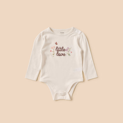 Pack of 3 - Botanical Print Bodysuit