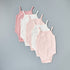 Pack of 5 - Textured Sleeveless Cotton Bodysuit - Multicolour / 12-18 mths