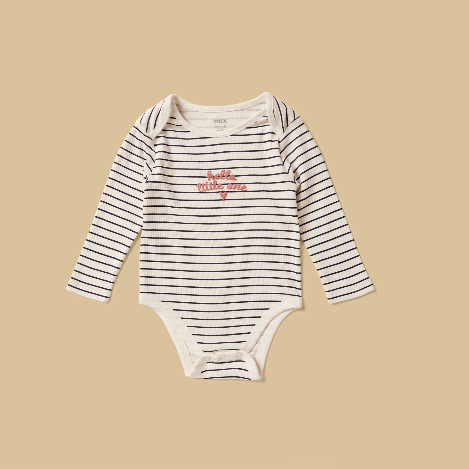 Pack of 3 - Ribbed Cotton Bodysuit
