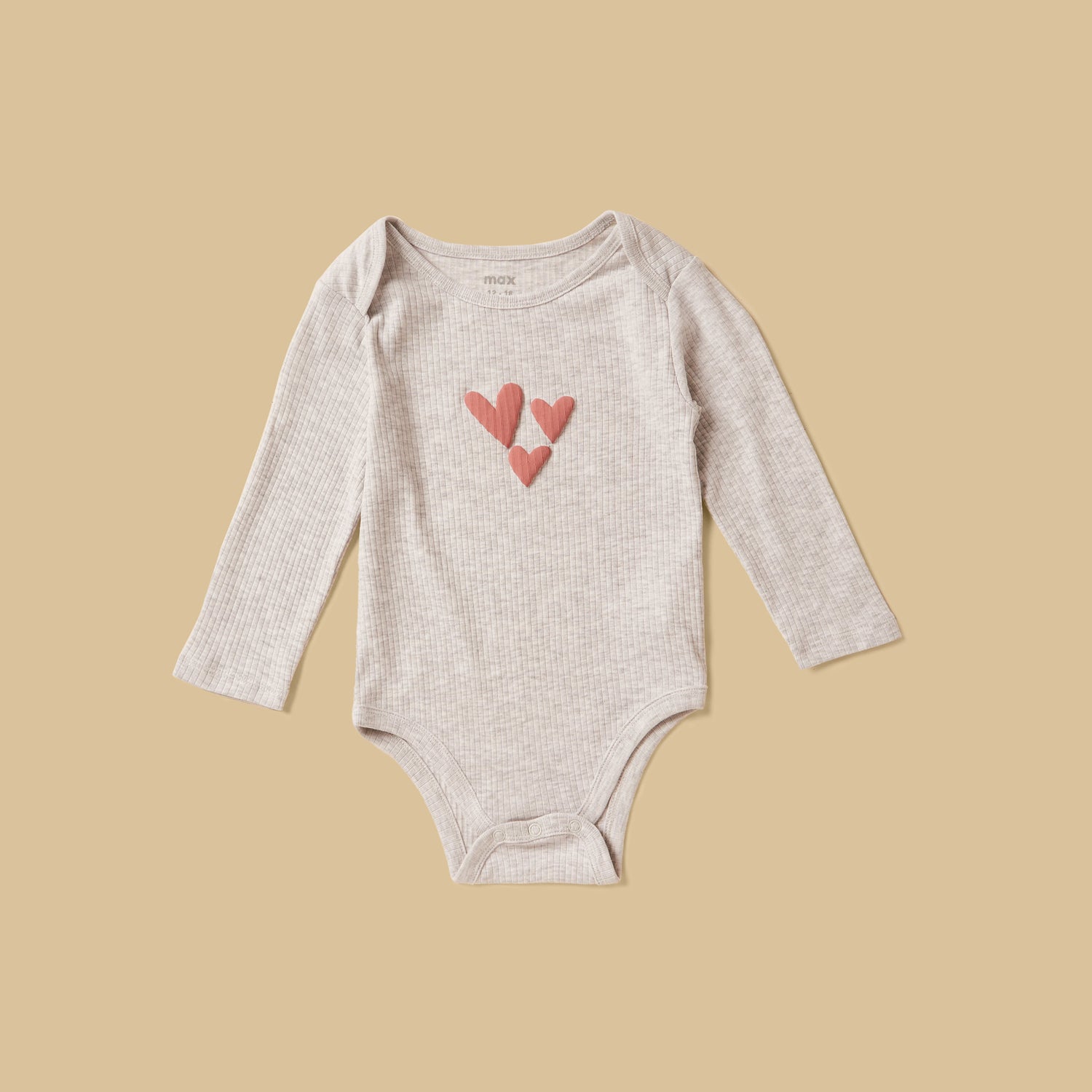 Pack of 3 - Ribbed Cotton Bodysuit