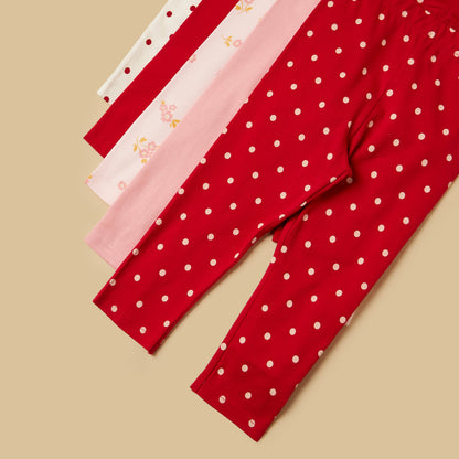 Pack of 5 - Printed Leggings