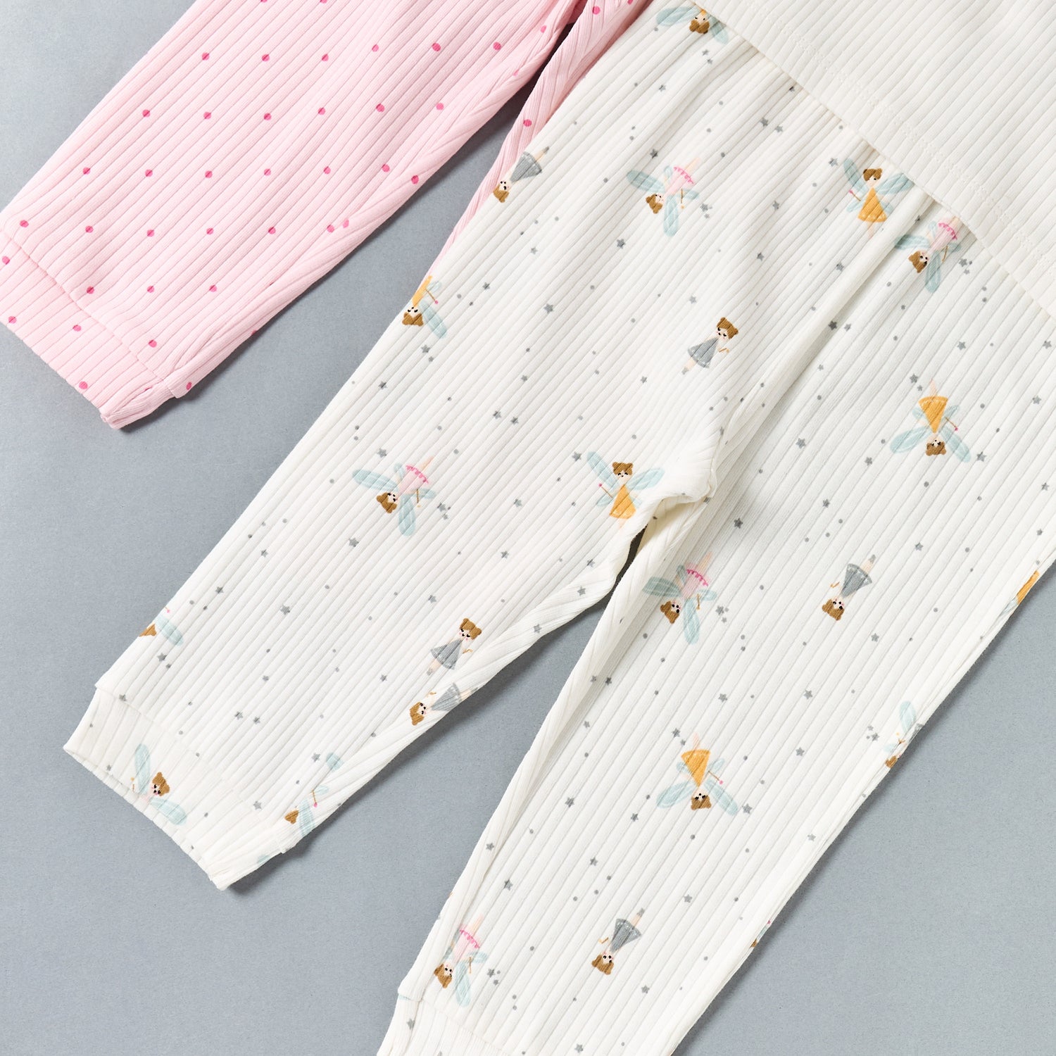 Pack of 2 - Printed Cotton Pyjama Set