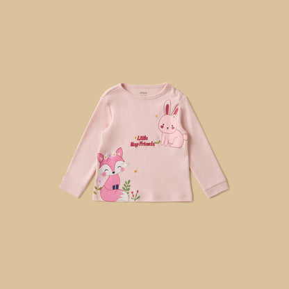 Pack of 2 - Printed Cotton Pyjama Set