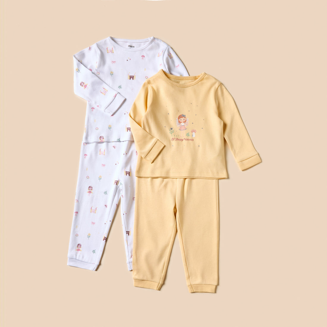 Pack of 2 - Fairy Print T-shirt and Pyjamas Set - Multicolour / 12-18 mths