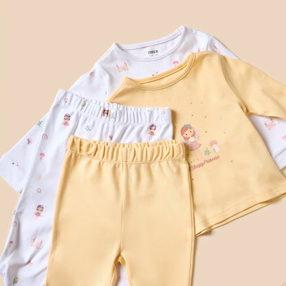 Pack of 2 - Fairy Print T-shirt and Pyjamas Set