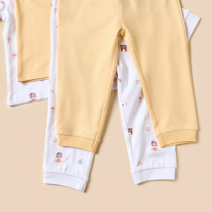 Pack of 2 - Fairy Print T-shirt and Pyjamas Set