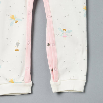 All-Over Fairy Print Sleepsuit with Headband