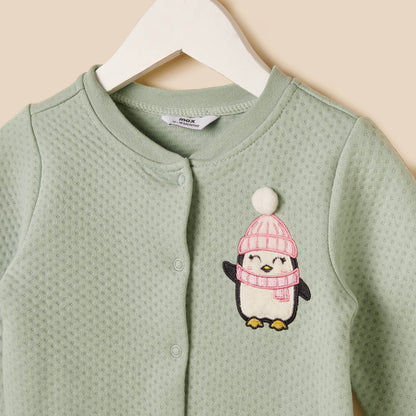 Penguin Embroidered Pyjama Set