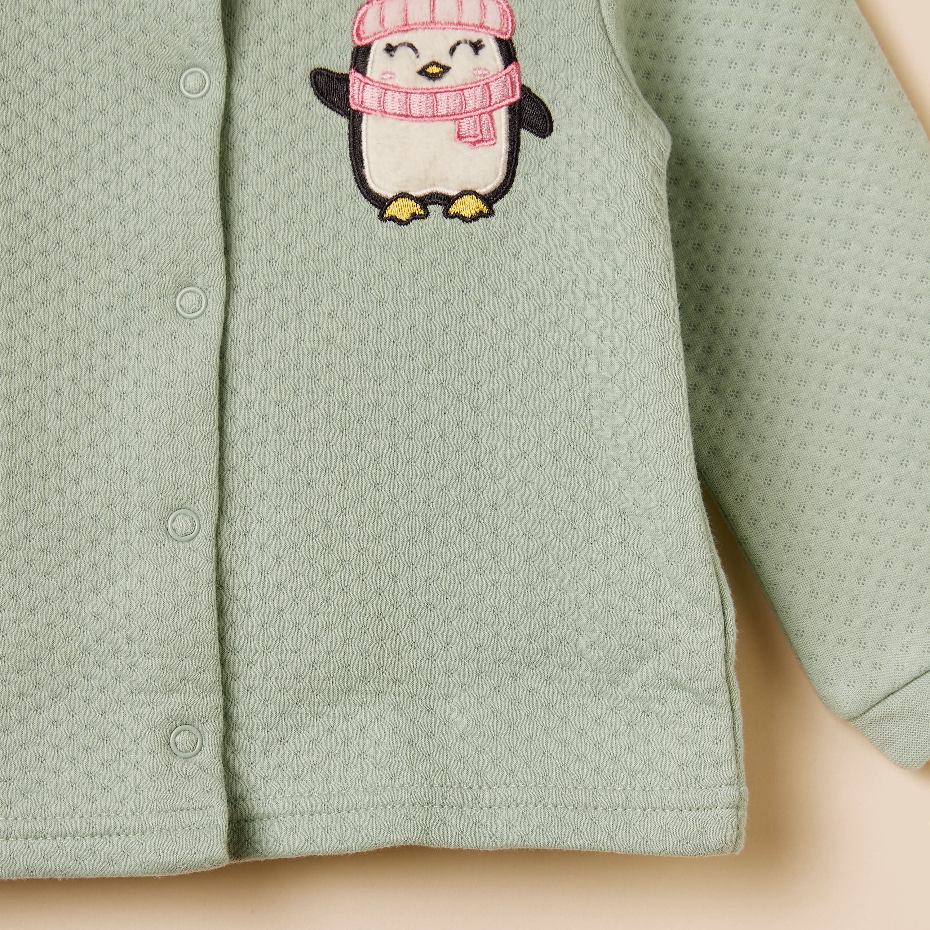 Penguin Embroidered Pyjama Set