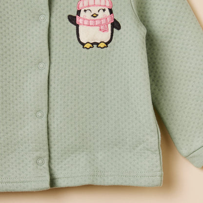 Penguin Embroidered Pyjama Set