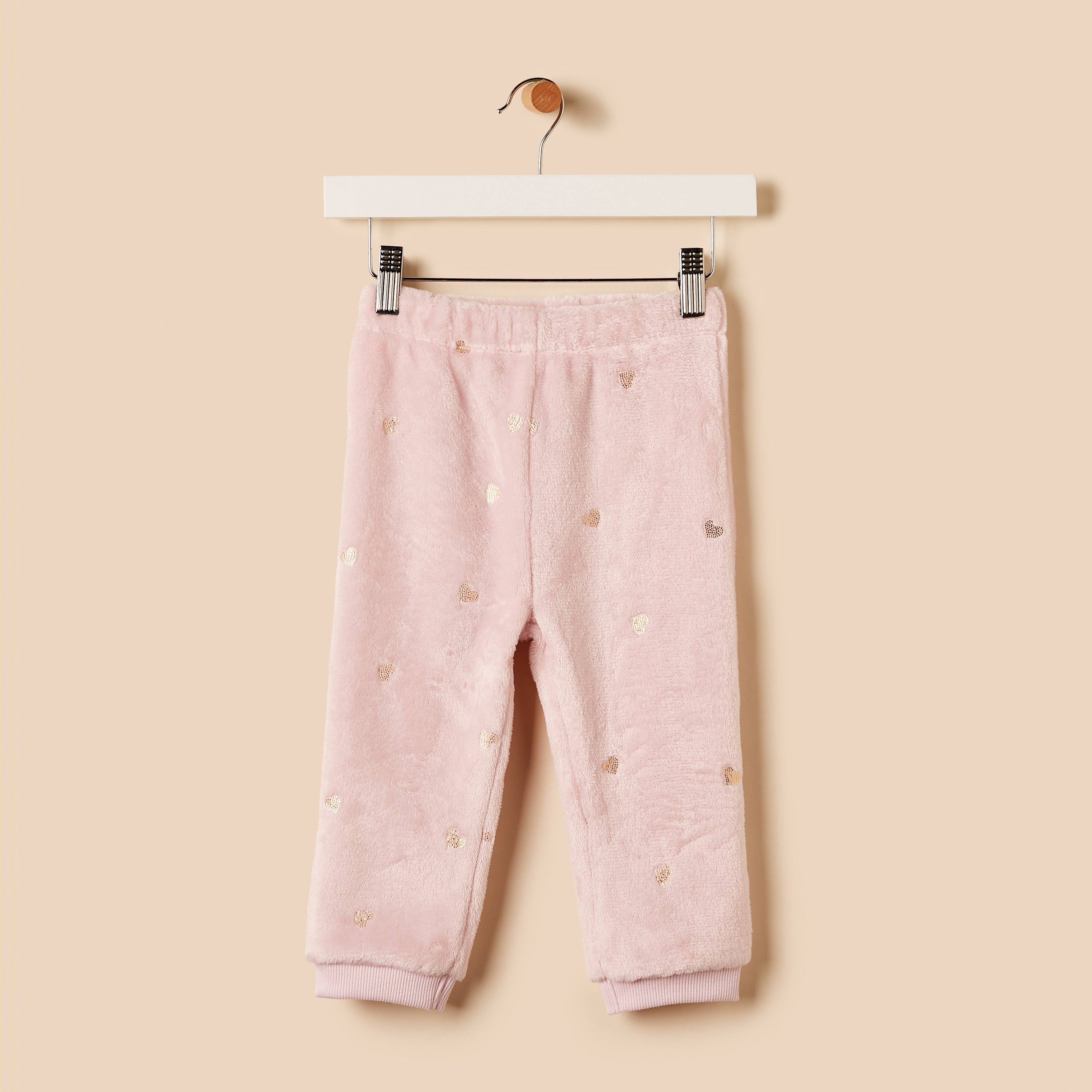 Heart Foil Print Pyjama Set