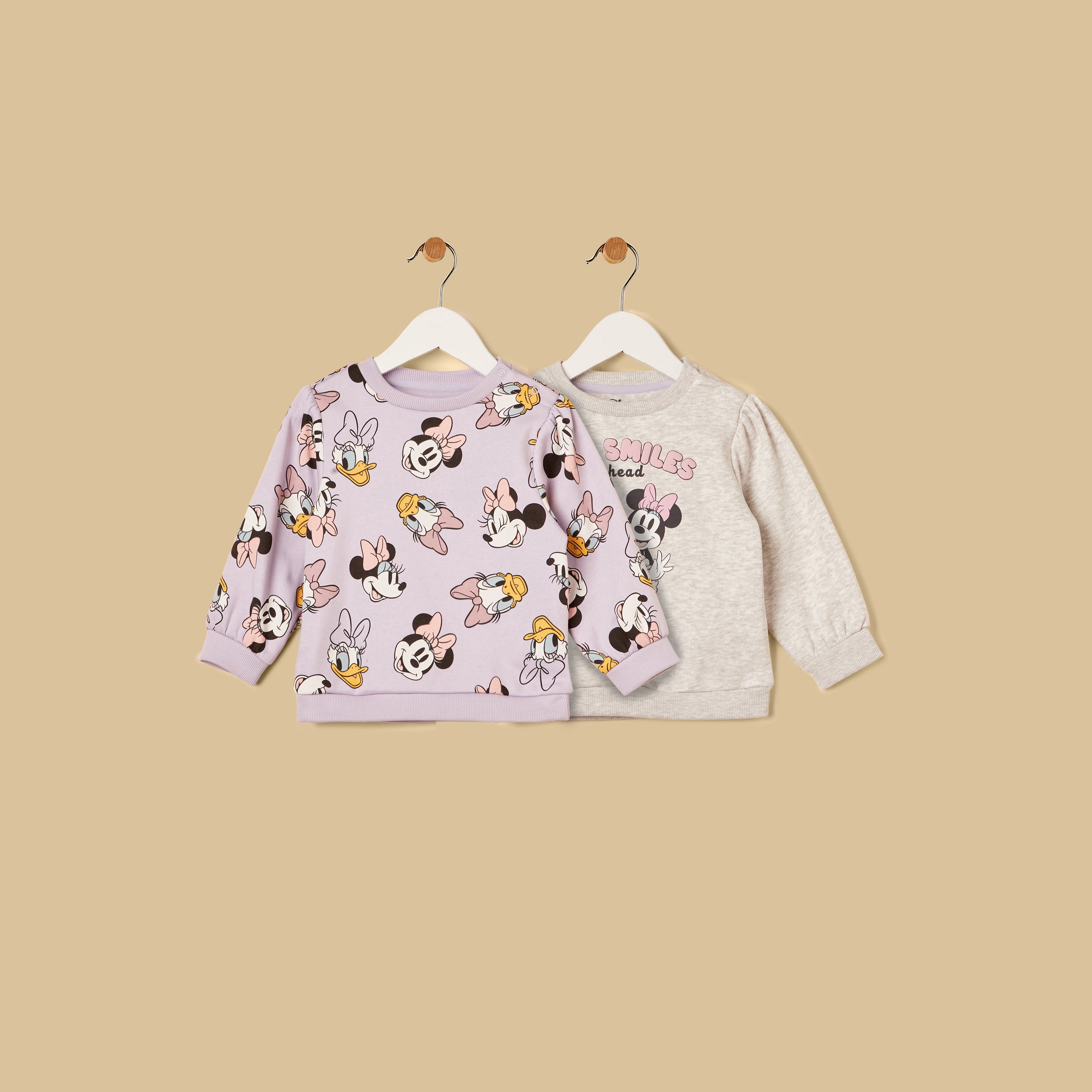Pack of 2 - Minnie Mouse Print Sweatshirt - Multicolour / 12-18 mths