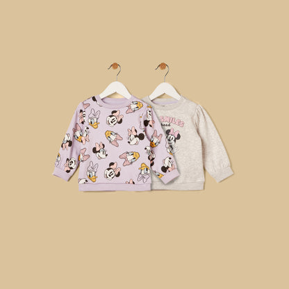 Pack of 2 - Minnie Mouse Print Sweatshirt - Multicolour / 12-18 mths