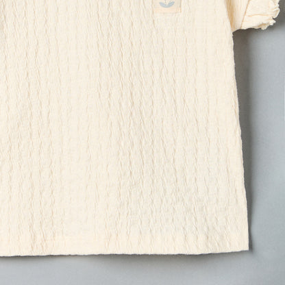Textured T-shirt and Shorts Set