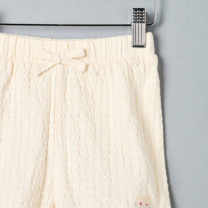 Textured T-shirt and Shorts Set