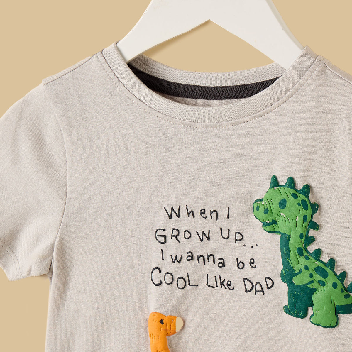 Dinosaur Applique T-shirt and Shorts Set