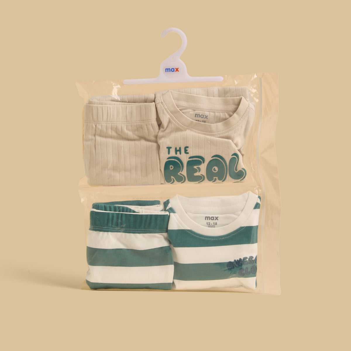 Pack of 2 - Assorted Cotton Pyjama Set