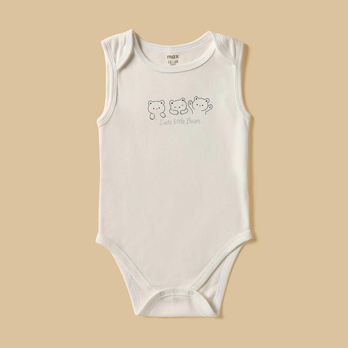 Pack of 5 - Assorted Sleeveless Cotton Bodysuit