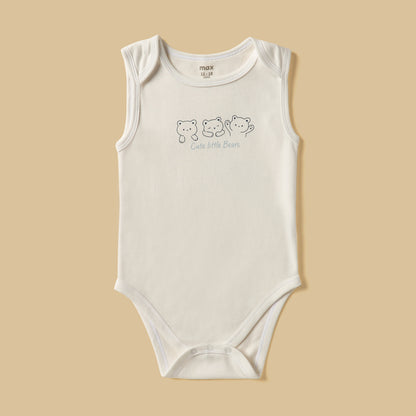 Pack of 5 - Assorted Sleeveless Cotton Bodysuit