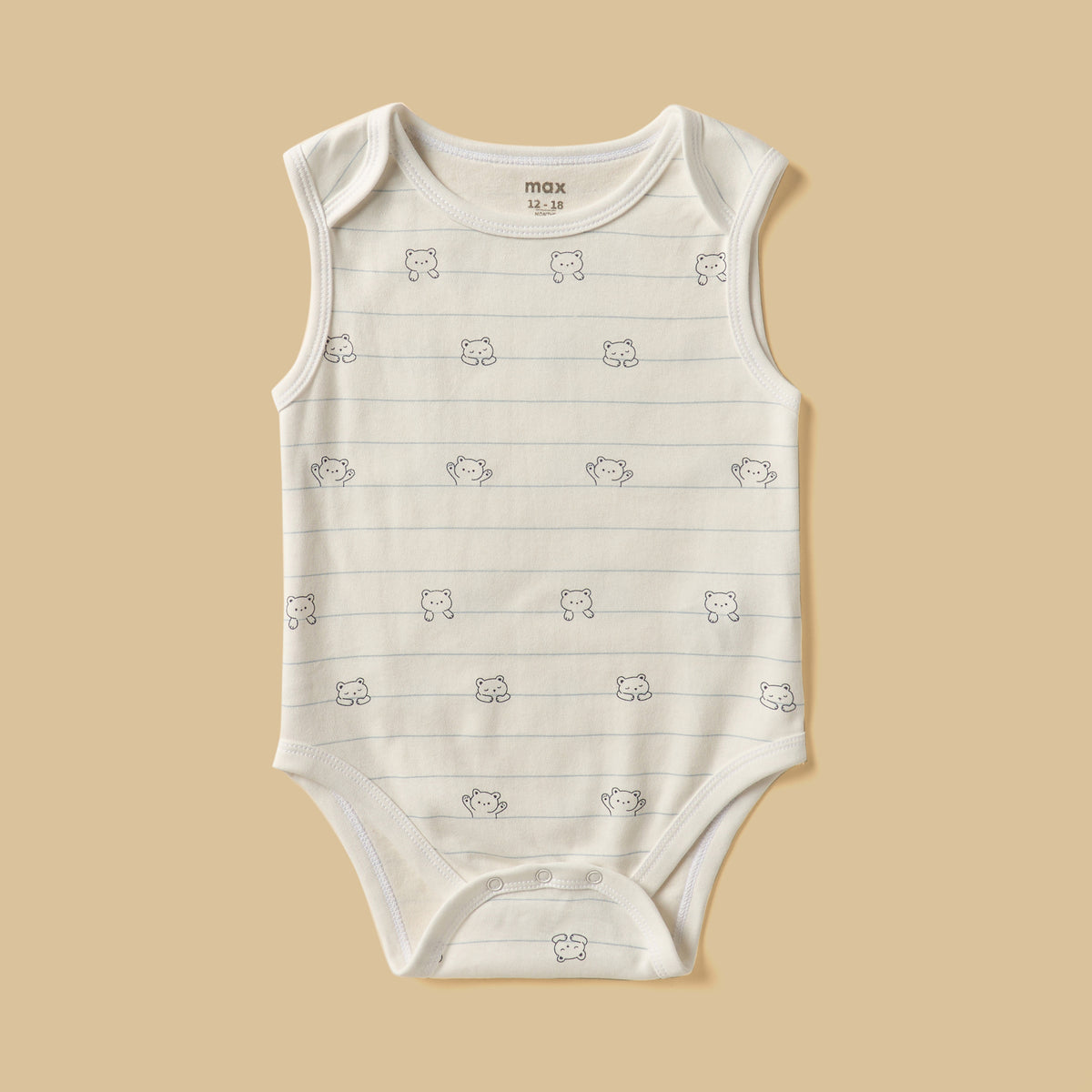 Pack of 5 - Assorted Sleeveless Cotton Bodysuit