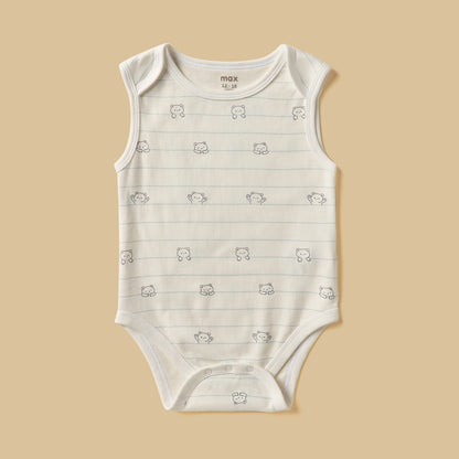 Pack of 5 - Assorted Sleeveless Cotton Bodysuit