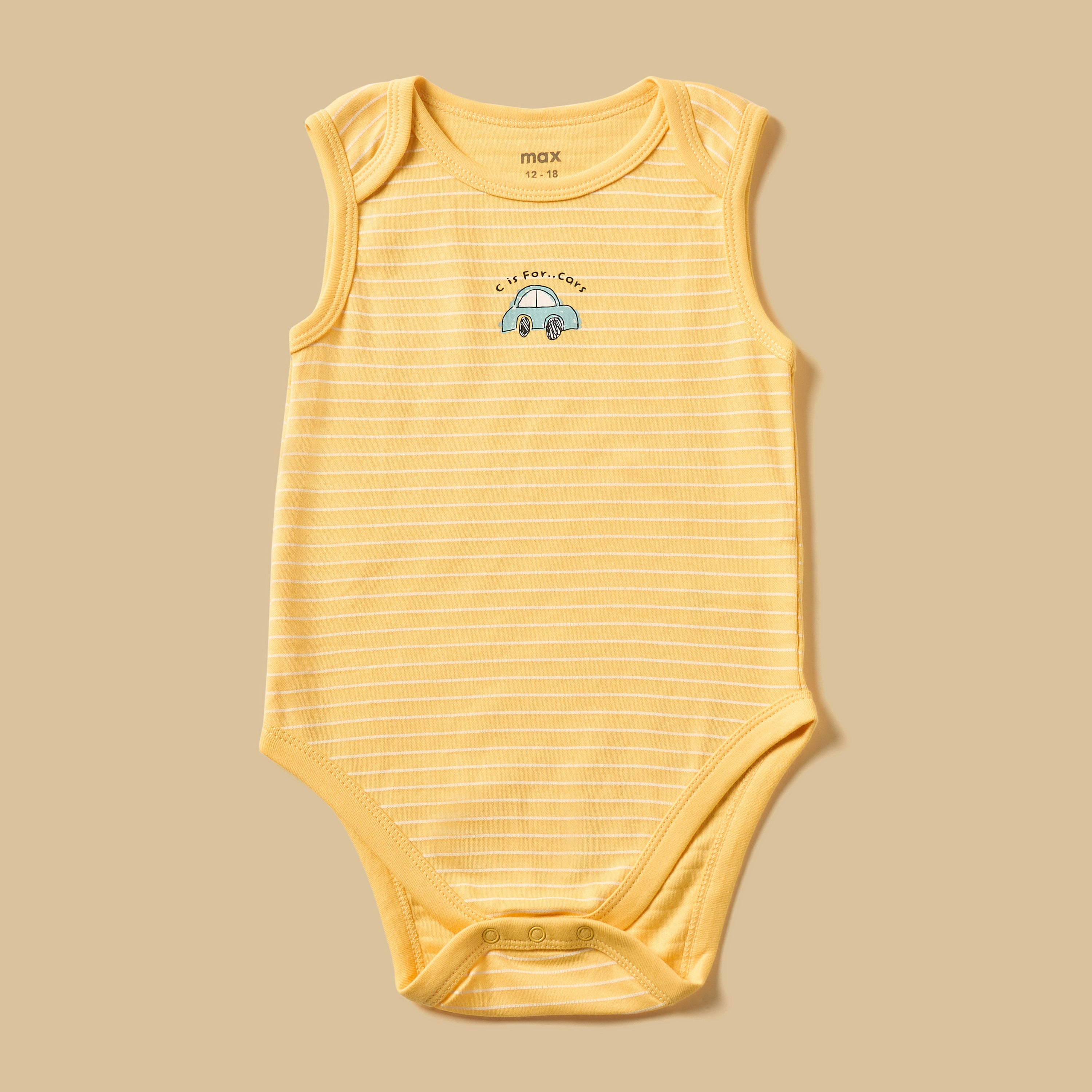 Pack of 5 - Vehicle Print Sleeveless Cotton Bodysuit