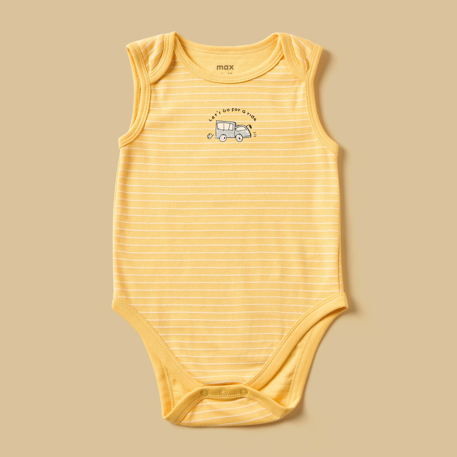 Pack of 5 - Vehicle Print Sleeveless Cotton Bodysuit