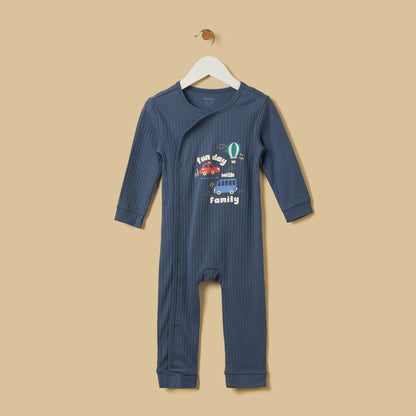 Pack of 2 - Vehicle Print Cotton Sleepsuit