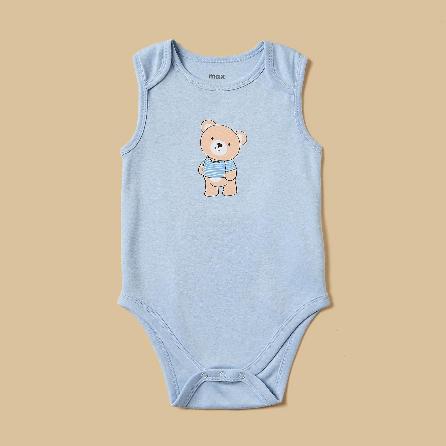 Pack of 3 - Bear Print Cotton Bodysuit