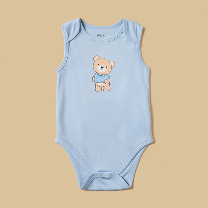 Pack of 3 - Bear Print Cotton Bodysuit