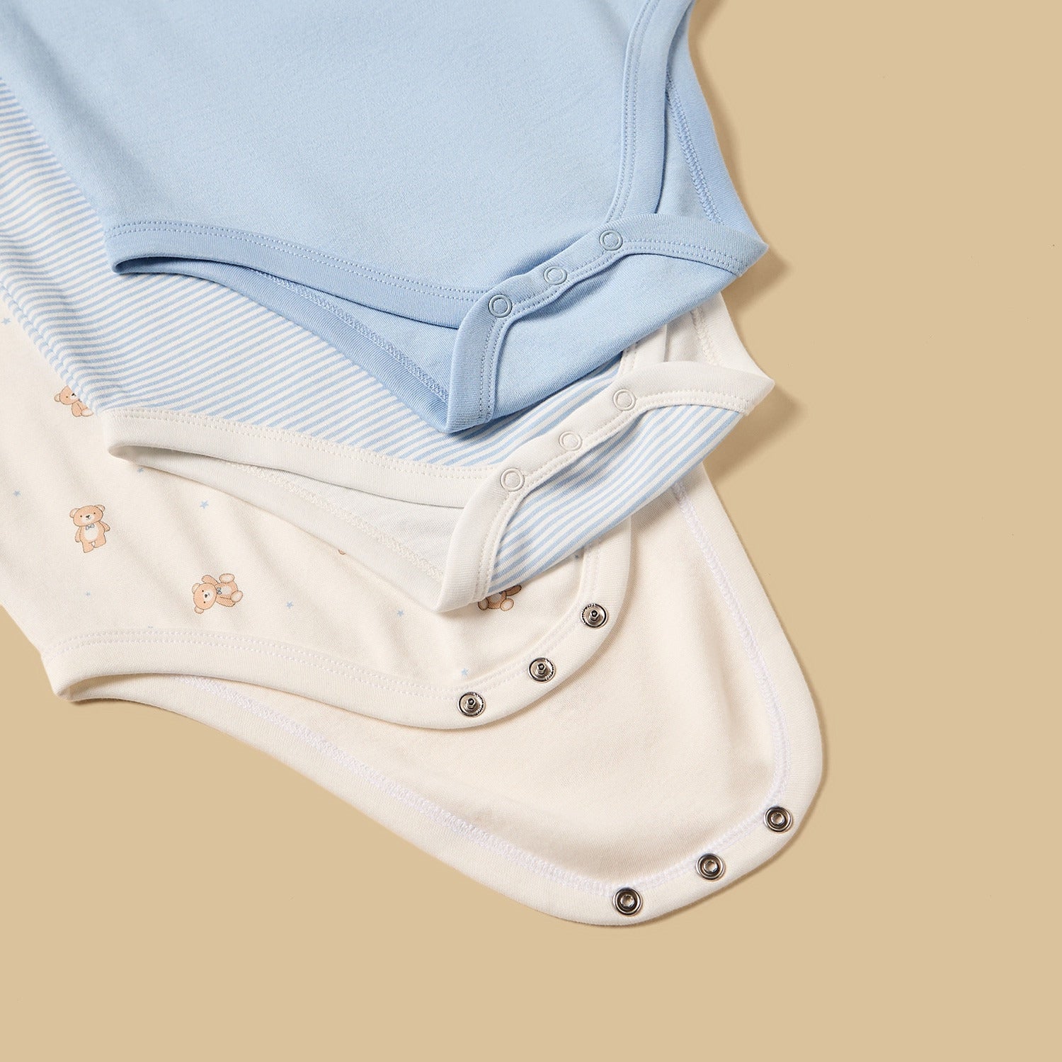 Pack of 3 - Bear Print Cotton Bodysuit
