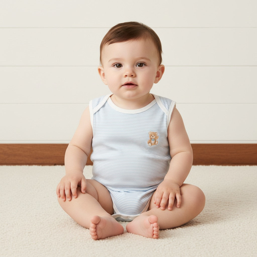 Pack of 3 - Bear Print Cotton Bodysuit