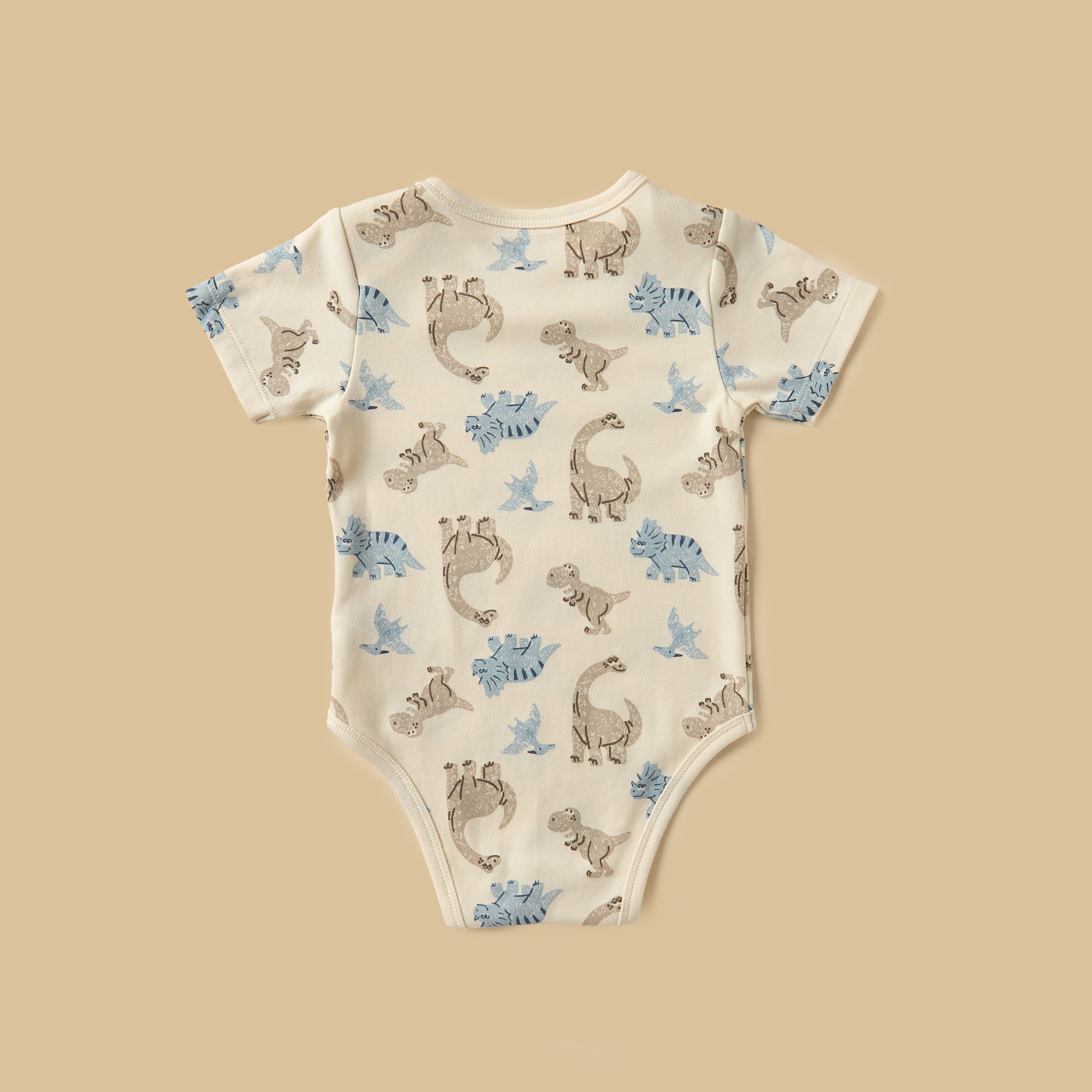 Pack of 3 - Dinosaur Print Cotton Bodysuit