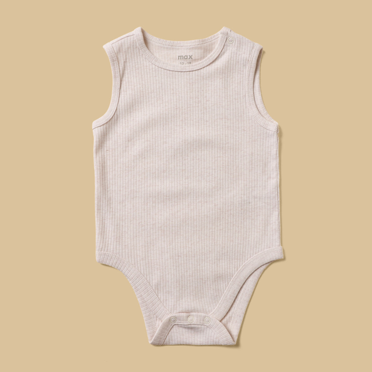 Pack of 3 - Ribbed Sleeveless Bodysuit