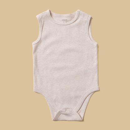 Pack of 3 - Ribbed Sleeveless Bodysuit