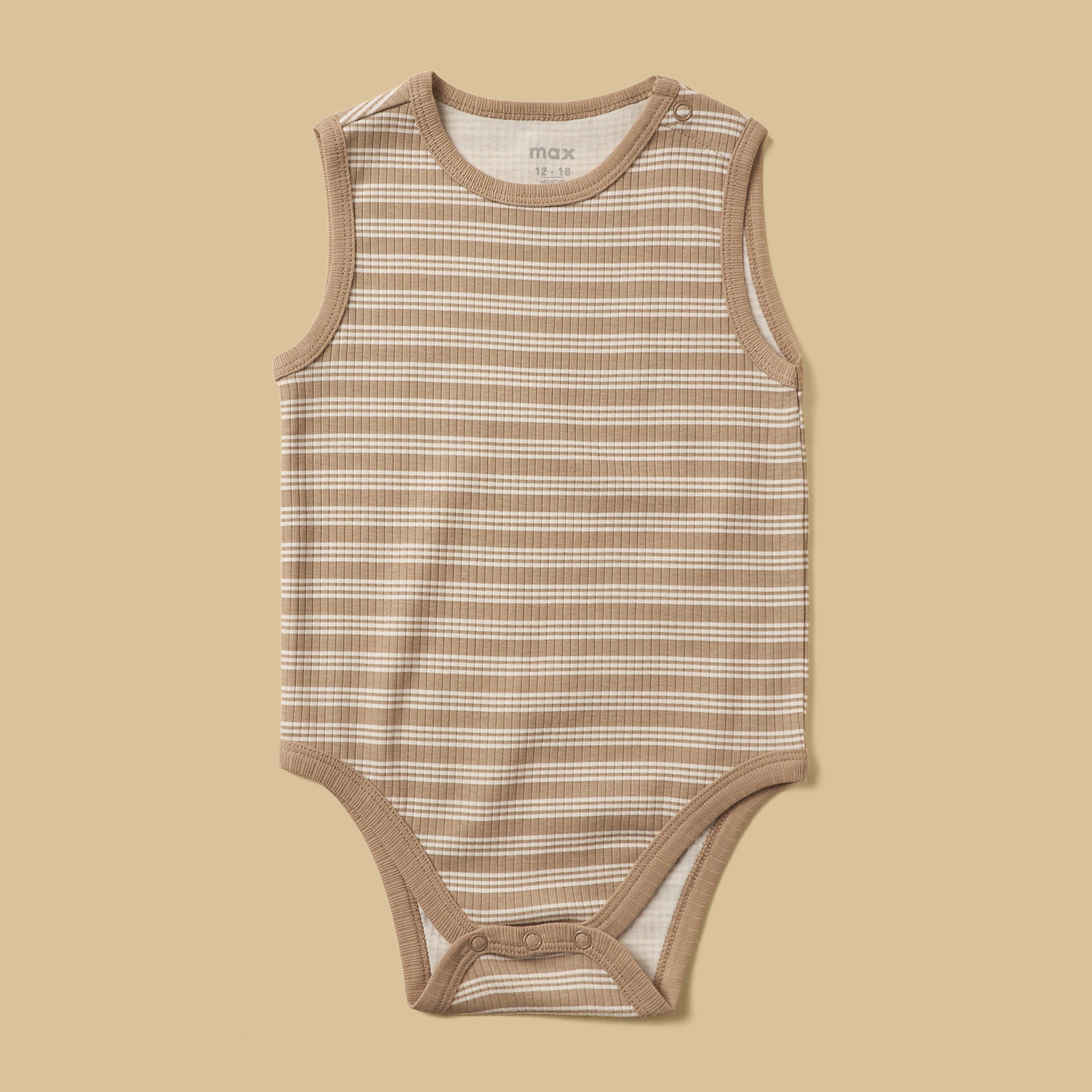 Pack of 3 - Ribbed Sleeveless Bodysuit