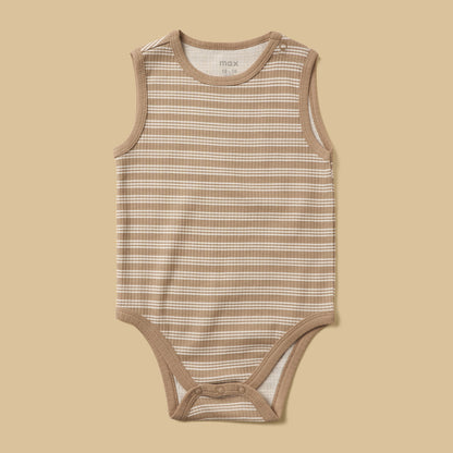 Pack of 3 - Ribbed Sleeveless Bodysuit