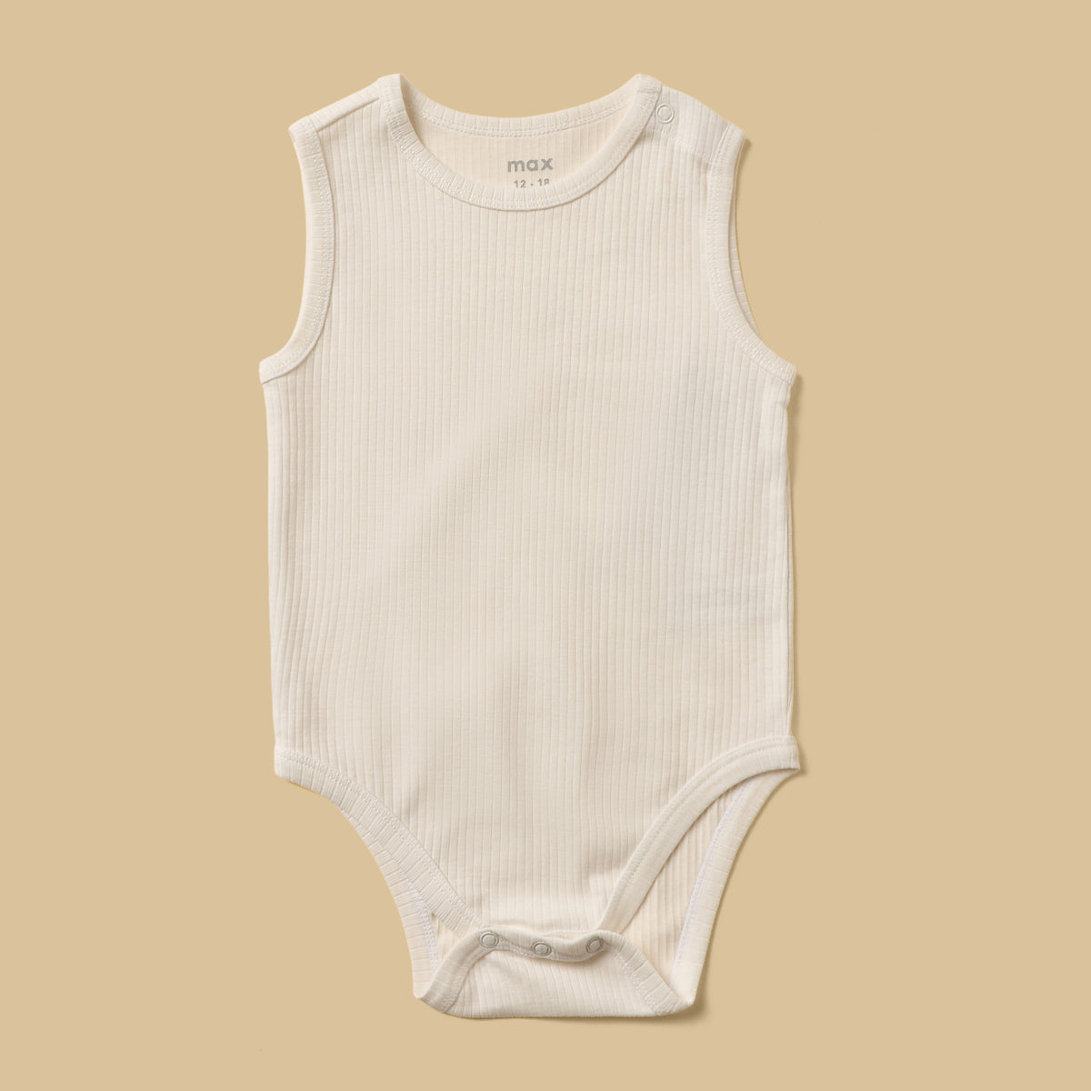 Pack of 3 - Ribbed Sleeveless Bodysuit