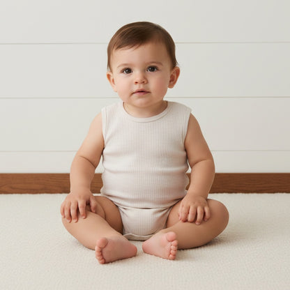 Pack of 3 - Ribbed Sleeveless Bodysuit