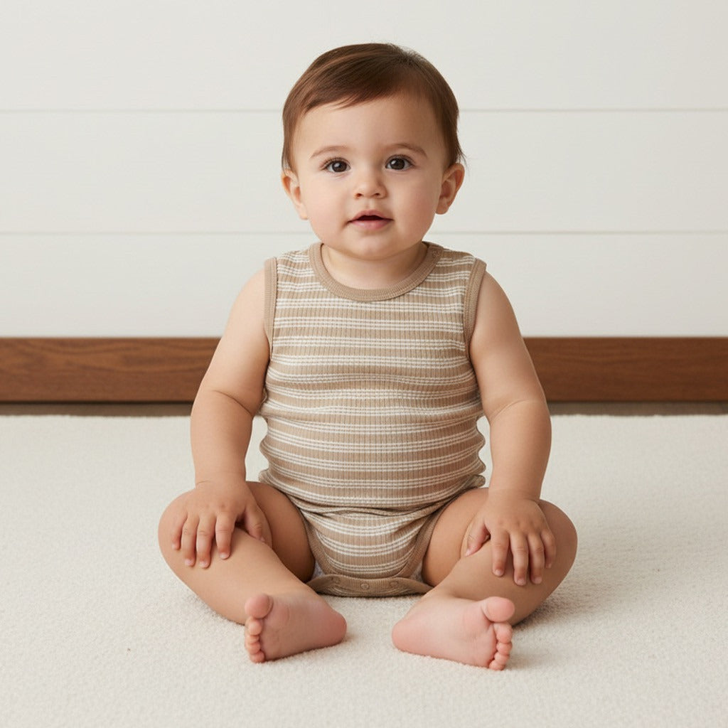 Pack of 3 - Ribbed Sleeveless Bodysuit