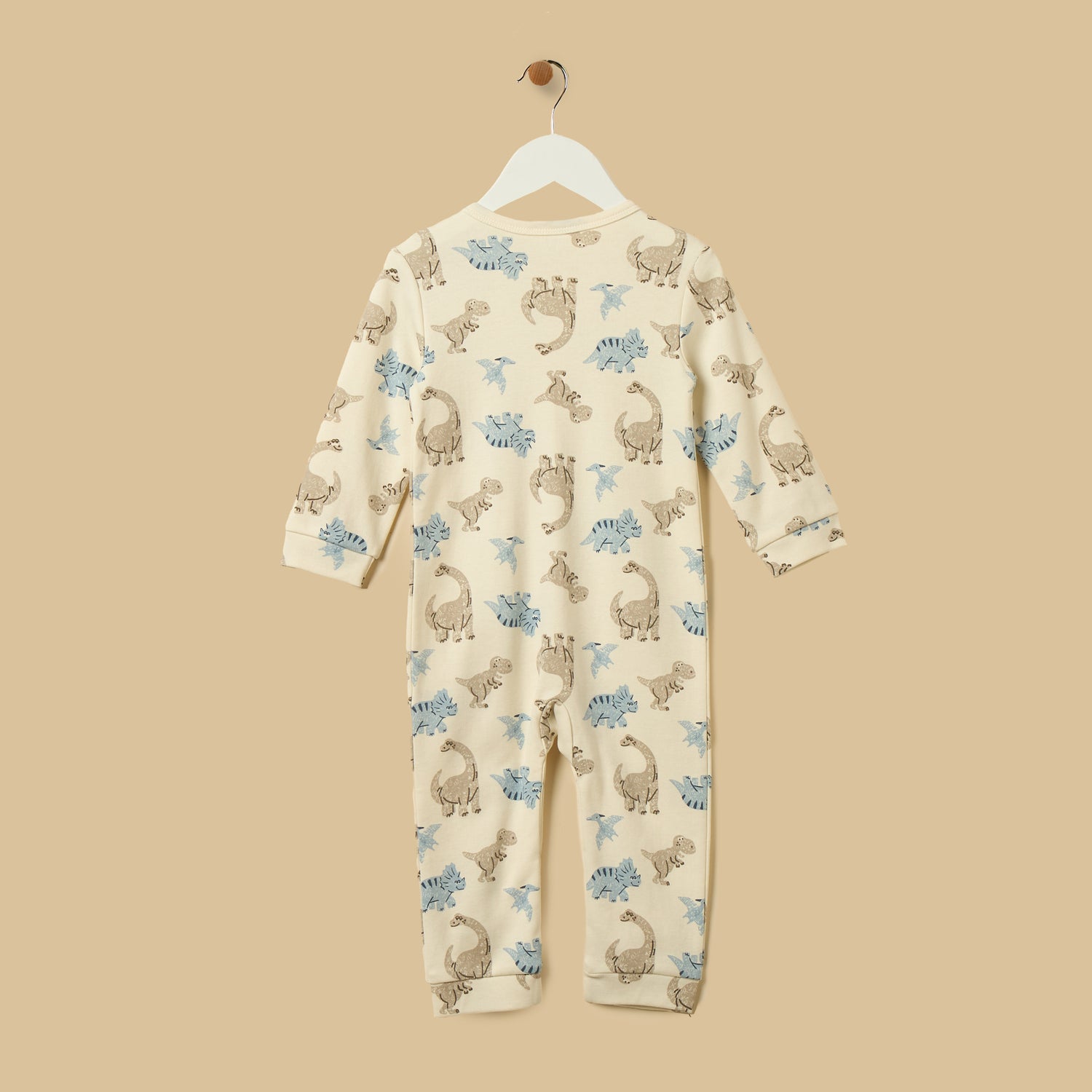 Dinosaur Print Cotton Sleepsuit