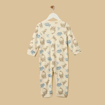 Dinosaur Print Cotton Sleepsuit