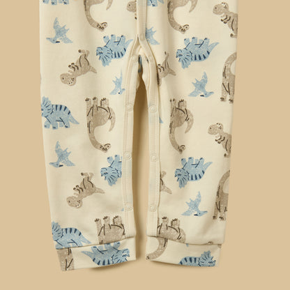 Dinosaur Print Cotton Sleepsuit